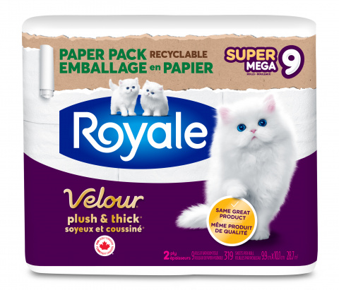 Toaletní papír Royale 2-vrstvý bílý 9ks Maxi role AKCE